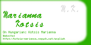 marianna kotsis business card